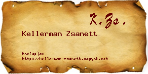 Kellerman Zsanett névjegykártya